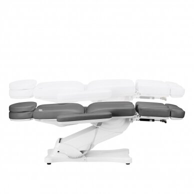Profesionali elektrinė kosmetologinė kėdė - gultas pedikiūro procedūroms SILLON CLASSIC, 2 variklių, pilkos spalvos 4