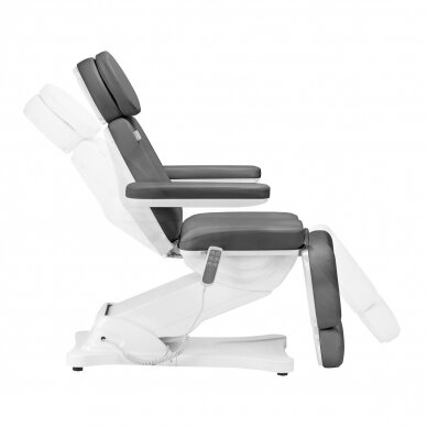 Profesionali elektrinė kosmetologinė kėdė - gultas SILLON CLASSIC, 3 variklių, pilkos spalvos 4