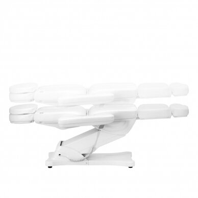 Professional electric cosmetology chair - bed SILLON CLASSIC, 3 motors, white color 5