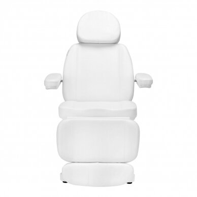 Profesionali elektrinė kosmetologinė kėdė - gultas SILLON CLASSIC, 3 variklių, baltos spalvos 6
