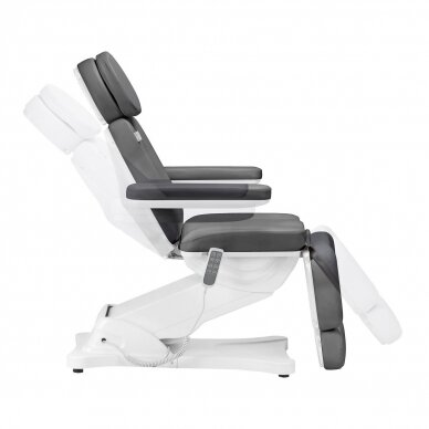 Profesionali elektrinė kosmetologinė kėdė - gultas SILLON CLASSIC, 4 variklių, pilkos spalvos 4