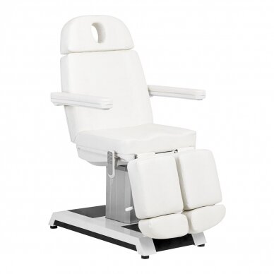 Profesionali elektrinė pedikiūro kėdė - gultas W-16C (3 varikliai), baltos spalvos 2
