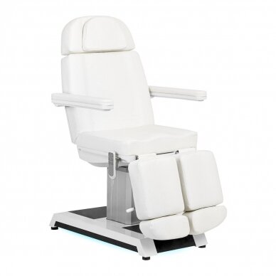 Profesionali elektrinė pedikiūro kėdė - gultas W-16C (3 varikliai), baltos spalvos 17