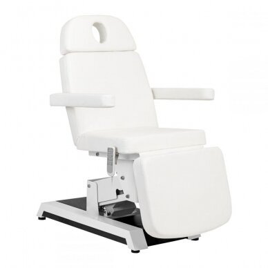 Profesionali elektrinė kosmetologinė kėdė - gultas W-12 (4 varikliai), baltos spalvos