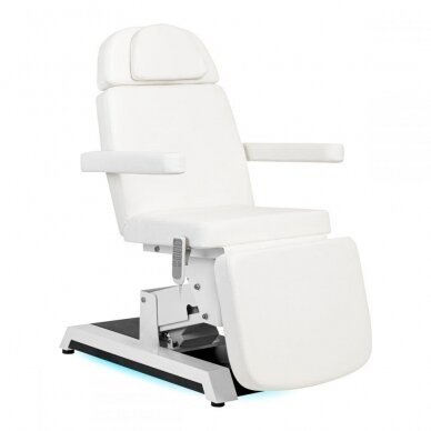 Profesionali elektrinė kosmetologinė kėdė - gultas W-12 (4 varikliai), baltos spalvos 15