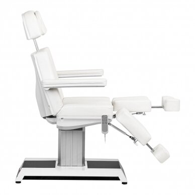 Profesionali elektrinė pedikiūro kėdė - gultas W-16C (3 varikliai), baltos spalvos 9