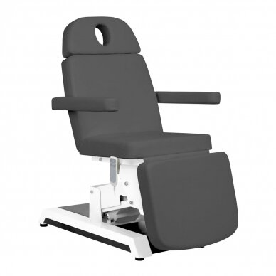 Profesionali elektrinė kosmetologinė kėdė-lova grožio salonams EXPERT W-12D (2 varikliai), pilkos spalvos 2