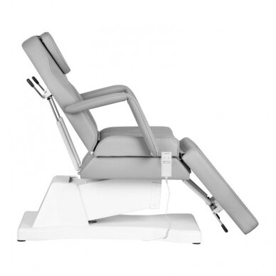 Profesionali elektrinė kosmetologinė kėdė SOFT (1 variklis), pilkos spalvos 1