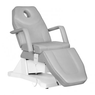 Profesionali elektrinė kosmetologinė kėdė SOFT (1 variklis), pilkos spalvos