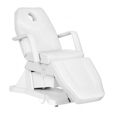 Профессиональная электрическая косметологическая стул SOFT (1 двигатель) белого цвета