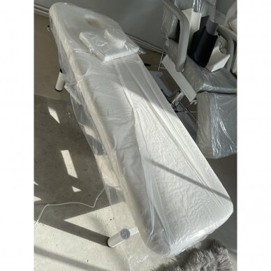 Profesionali elektrinė masažo lova-gultas MOD 079-1, baltos spalvos