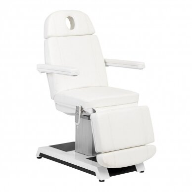 Profesionali elektrinė kosmetologinė kėdė - gultas W-16B (3 varikliai), baltos spalvos 2