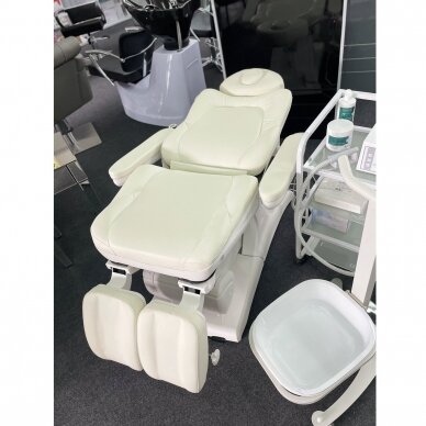 Profesionali elektrinė podologinė kėdė- lova-gultas pedikiūro procedūroms AZZURRO 870S PEDI, baltas (3 MOTORAI) 12
