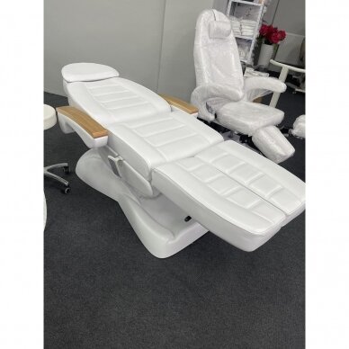 Profesionali elektrinė podologinė kėdė pedikiūro procedūroms LUX, balta (3 motorai) 17