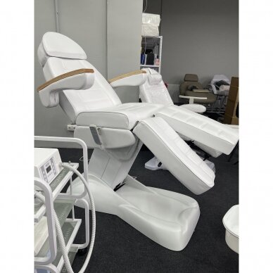 Profesionali elektrinė podologinė kėdė pedikiūro procedūroms LUX, balta (3 motorai) 20