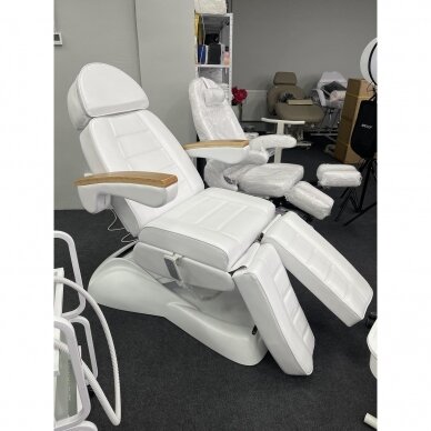 Profesionali elektrinė podologinė kėdė pedikiūro procedūroms LUX, balta (3 motorai) 14