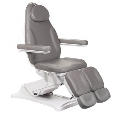 Профессиональный электрический подиатрический стул для процедур педикюра MODENA PEDI BD-8294, 2 мотора, серого цвета