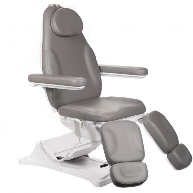 Профессиональный электрический подиатрический стул для процедур педикюра MODENA PEDI BD-8294, 2 мотора, серого цвета 9