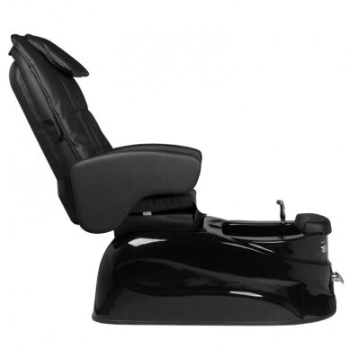 Профессиональное электрическое подологическое кресло для процедур педикюра с функцией массажа AS-122, черное 8