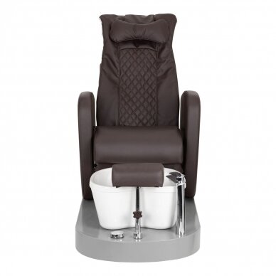 Profesionali elektrinė podologinė kėdė pedikiūro procedūroms su masažo funkcija AZZURRO 016C, rudos spalvos 3
