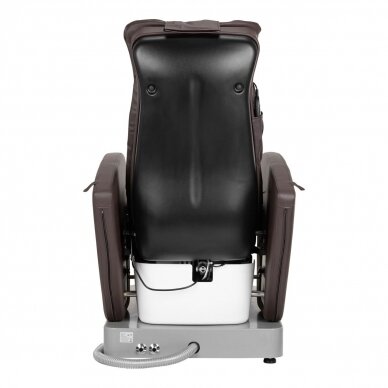 Profesionali elektrinė podologinė kėdė pedikiūro procedūroms su masažo funkcija AZZURRO 016C, rudos spalvos 4