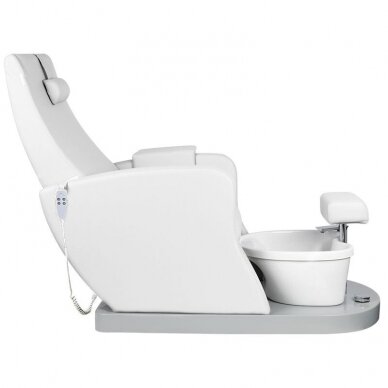 Professional electric podological SPA chair for pedicure procedures AZZURRO 016, white color 1