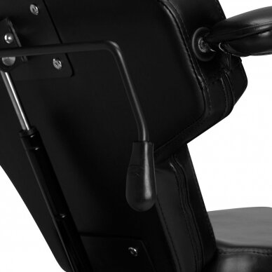 Profesionali elektrinė tatuiruočių salono kėdė/lova PRO INK 610, juodos spalvos 10