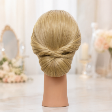 Profesionali galva mokymams IZA BLOND 90cm, karščiui atspariais plaukais + stovas 3 Profesionali galva mokymams IZA BLOND 90cm, karščiui atspariais plaukais + stovas 3
