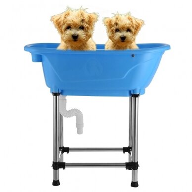 Профессиональная ванночка для мытья животных Blovi Pet Bath Tub, синего цвето 3 Профессиональная ванночка для мытья животных Blovi Pet Bath Tub, синего цвето 3