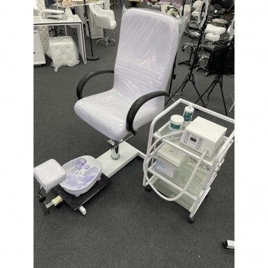 Профессиональное кресло для процедур педикюра BW-100, белого цвета 10