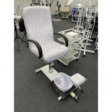 Профессиональное кресло для процедур педикюра BW-100, белого цвета 8