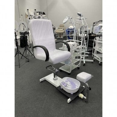 Профессиональное кресло для процедур педикюра BW-100, белого цвета 12