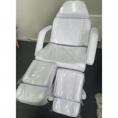 Profesionali hidraulinė pedikiūro kėdė-lova kosmetologams BD-8243, baltos spalvos 6
