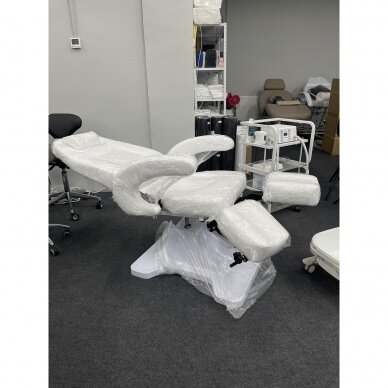 Profesionali hidraulinė podologinė kėdė pedikiūro procedūroms MOD 112, baltos spalvos 11