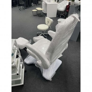 Profesionali hidraulinė podologinė kėdė pedikiūro procedūroms MOD 112, baltos spalvos 13