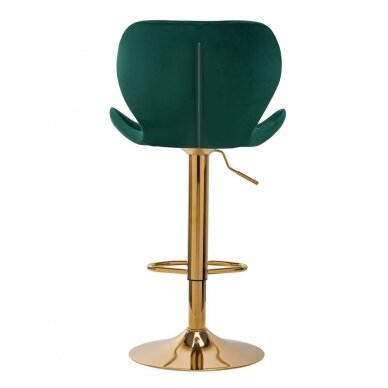 Профессиональное кресло для визажиста QS-B15, зеленый велюр 3