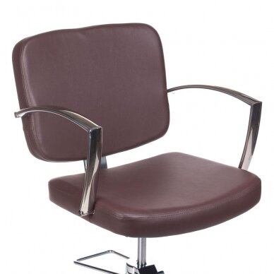 Professional hairdressing chair DARIO BH-8163, brown color 1