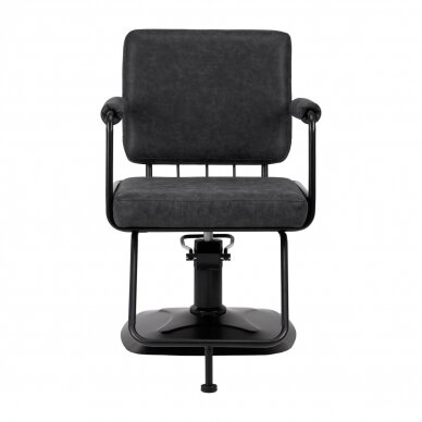 Professional hairdressing chair GABBIANO CATANIA LOFT, black color 2