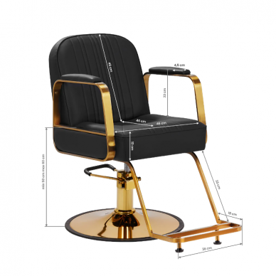 Профессиональное парикмахерское кресло GABBIANO ACRI, цвет черный 8