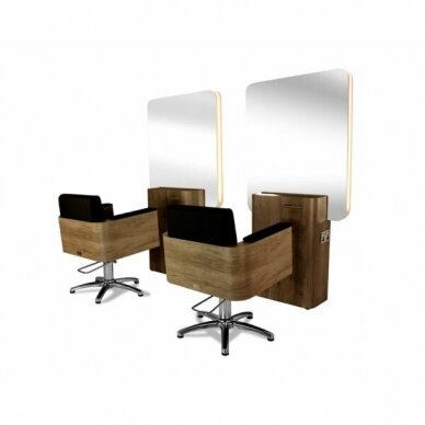 Professional hairdressing console - universal workplace for hairdressers REM UK CASINO with lighting 3