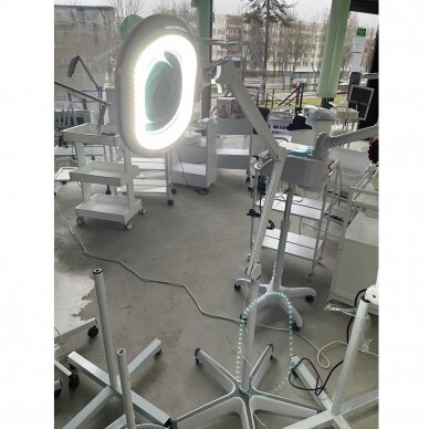 Profesionali kosmetologinė lempa-lupa ELEGANTE 6028 60 LED SMD 5D su šviesos stiprumo reguliavimu