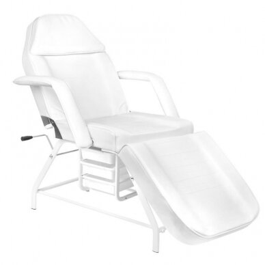 Profesionali kosmetologinė lova - gultas  557A, baltos spalvos