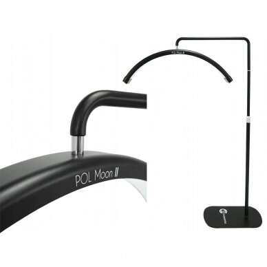 Professional make-up and eyelash lamp for beauticians and beauty salons POL MOON II, black color 1 Professional make-up and eyelash lamp for beauticians and beauty salons POL MOON II, black color 1
