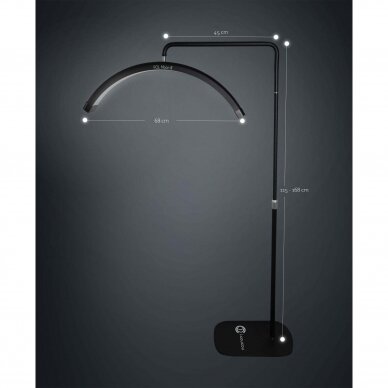 Professional make-up and eyelash lamp for beauticians and beauty salons POL MOON II, black color 5 Professional make-up and eyelash lamp for beauticians and beauty salons POL MOON II, black color 5