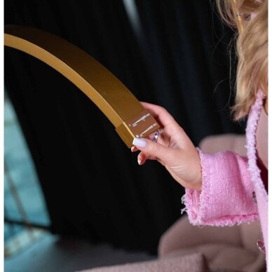 Professional makeup and eyelash lamp for beauticians and beauty salons POL MOON III, gold color 6