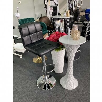 Professional make-up chair M06, black color 5
