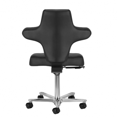 Professional master chair for beauticians AZZURRO SPECIAL 152, with adjustable seat angle and backrest, black color 2