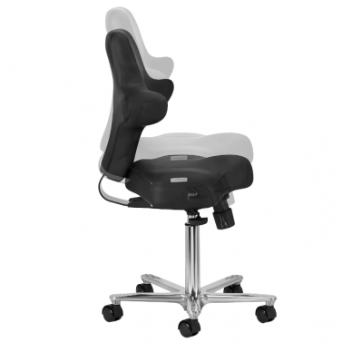 Professional master chair for beauticians AZZURRO SPECIAL 152, with adjustable seat angle and backrest, black color 6