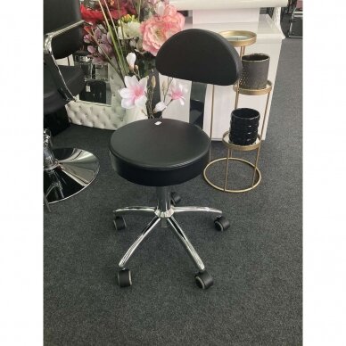 Professional master chair for beauticians and beauty salons AM-304, black color 4 Professional master chair for beauticians and beauty salons AM-304, black color 4