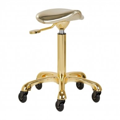 Professional masters chair for beauticians and beauty salons FINE GOLD ROLL SPEED, gold color